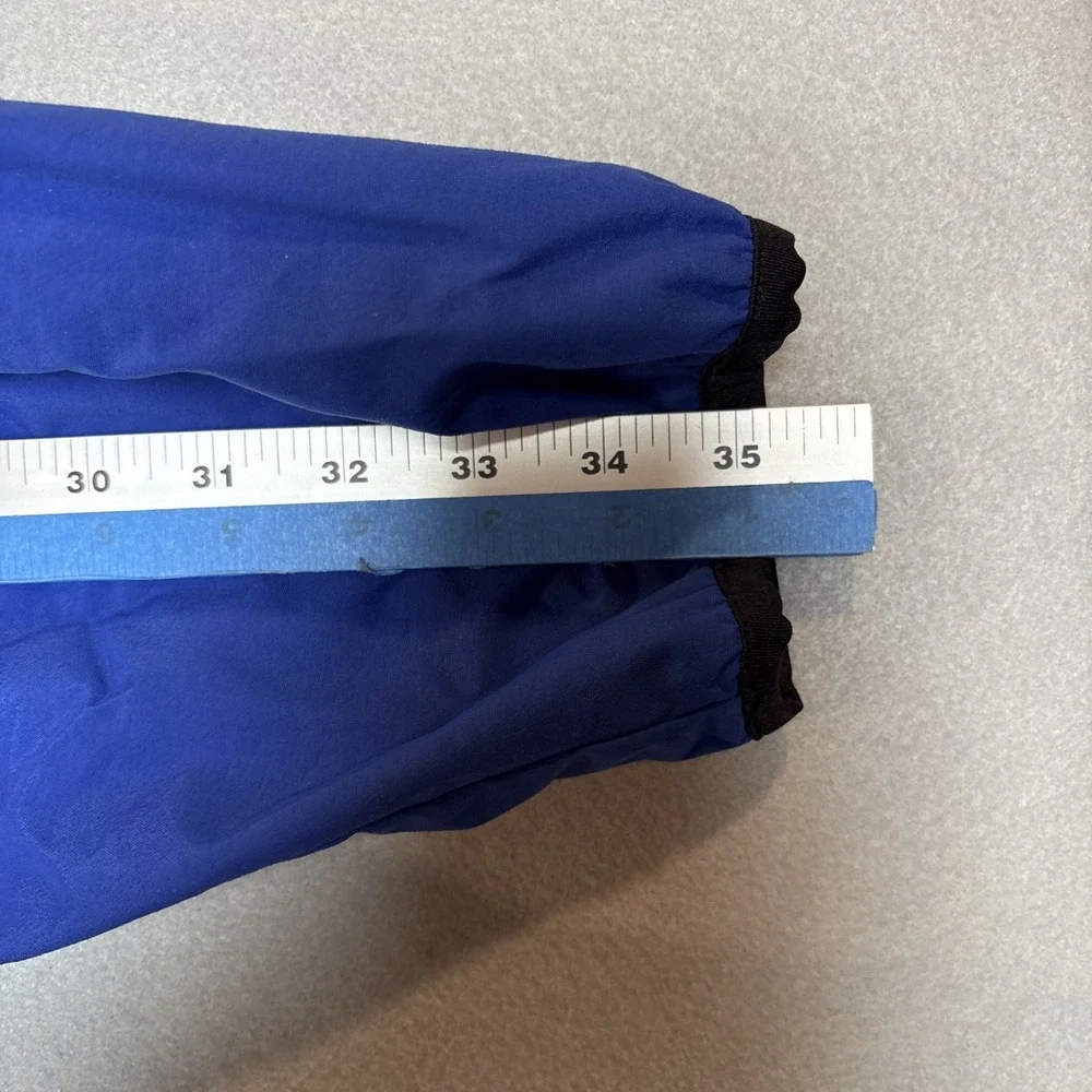 Vintage‎ Eddie Bauer 90s Pull Over Quarter Zip Wind Breaker Blue/Green Size L